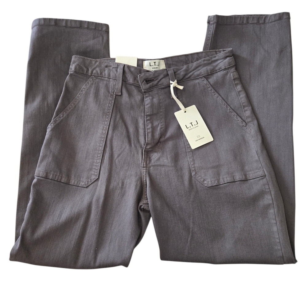 L.T.J. Letter To Juliet Grey Denim Jeans Size 28 NWT